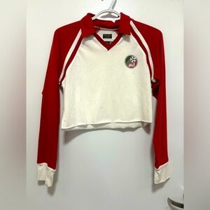 Abercrombie raglan crop